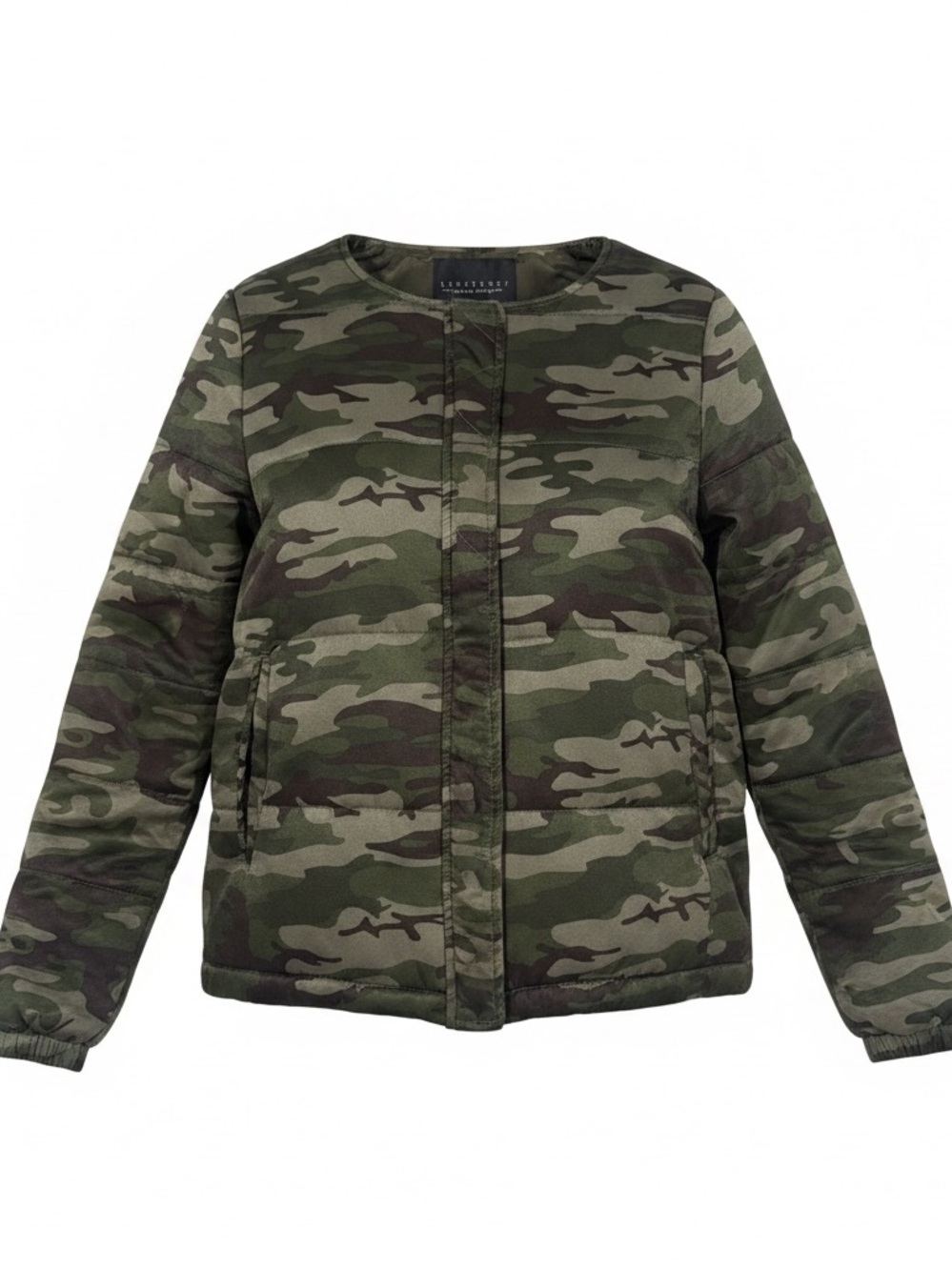 Sanctuary XS Camo Puffer Jacket - Green & Olive